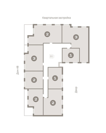 
   Продам 2-комнатную, 86.54 м², Европейский берег, дом 49

. Фото 1.