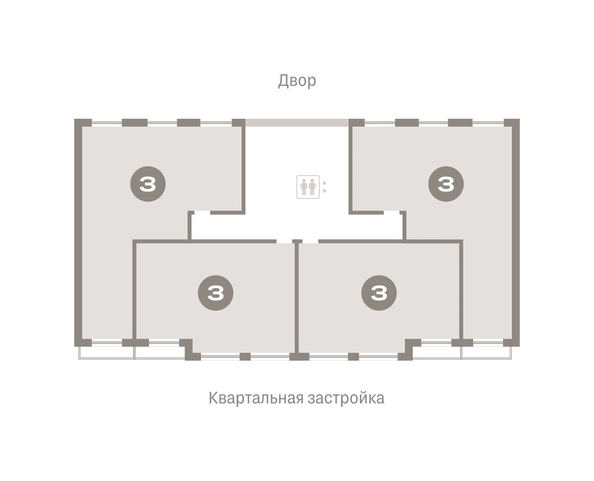 
   Продам 3-комнатную, 128.82 м², Европейский берег, дом 49

. Фото 1.