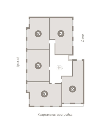 
   Продам 3-комнатную, 129.88 м², Европейский берег, дом 49

. Фото 1.