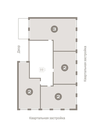 
   Продам 2-комнатную, 79.34 м², Европейский берег, дом 49

. Фото 1.