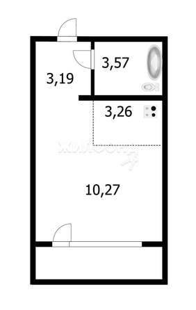 
   Продам 1-комнатную, 22 м², Петухова ул, 16/3

. Фото 1.