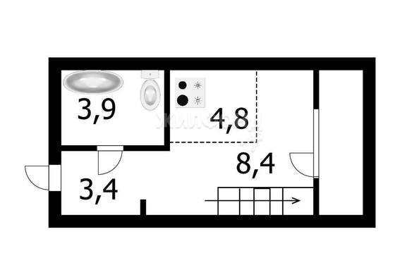 
   Продам студию, 31 м², Аэропорт ул, 49/1

. Фото 7.