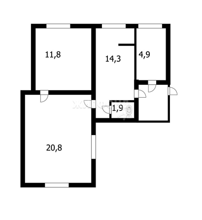 
   Продам 3-комнатную, 54 м², Кирова ул, 75а

. Фото 8.