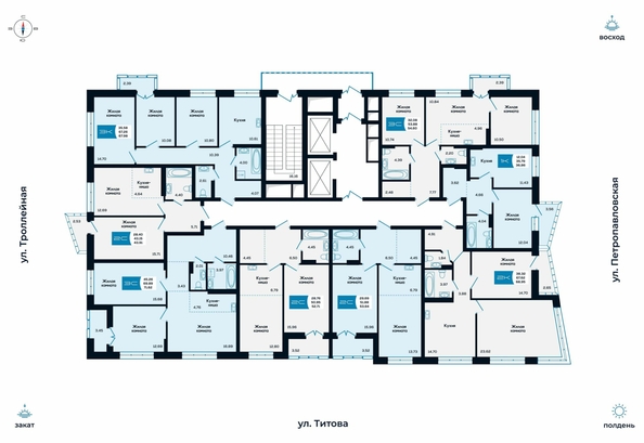 
   Продам 3-комнатную, 71.62 м², Салют, дом 1

. Фото 1.