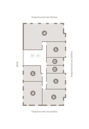 
   Продам 1-комнатную, 52.17 м², Европейский берег, дом 49

. Фото 1.