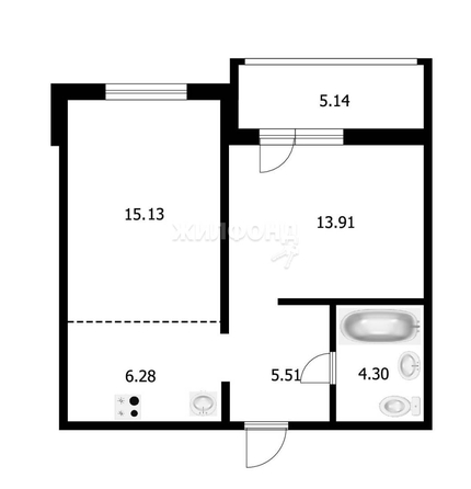 
   Продам 2-комнатную, 44.9 м², 3-й микрорайон, 14/1

. Фото 1.