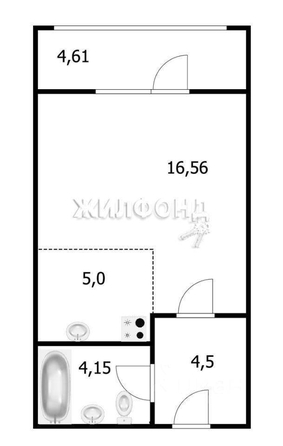 
   Продам студию, 19.5 м², Центральная ул, 3

. Фото 1.