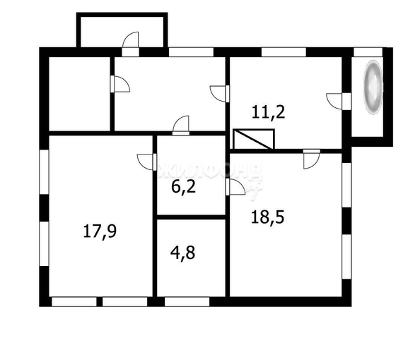 
   Продам дом, 62 м², Новосибирск

. Фото 1.