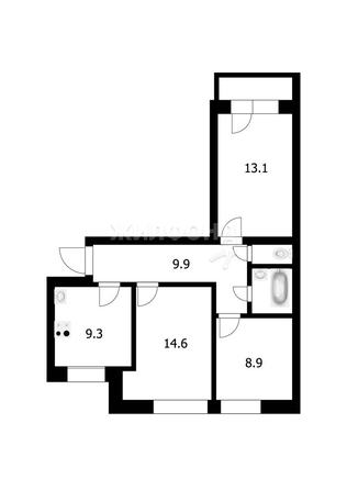 
   Продам 3-комнатную, 60.8 м², Железнодорожная ул, 22

. Фото 8.