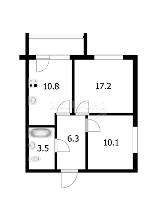 
   Продам 2-комнатную, 47.9 м², Советская ул, 285

. Фото 24.