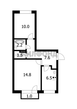 
   Продам 2-комнатную, 43.1 м², Магистральная ул, 57

. Фото 18.