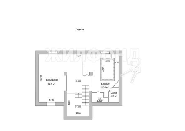 
   Продам дом, 556 м², Новосибирск

. Фото 20.