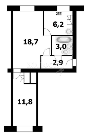 
   Продам 2-комнатную, 41.7 м², Блюхера ул, 46

. Фото 11.