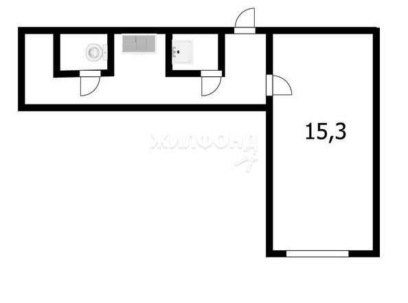 
   Продам комнату, 15.3 м², Каменская ул, 26

. Фото 5.