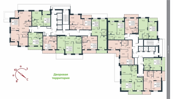 
   Продам 2-комнатную, 56.58 м², Рубин

. Фото 1.