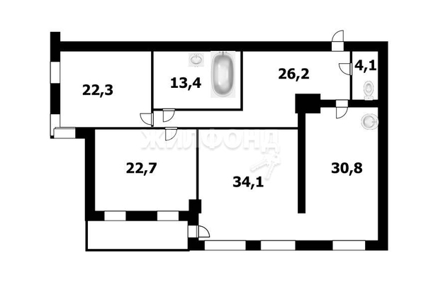 
   Продам 3-комнатную, 158 м², Коммунистическая ул, 50

. Фото 6.