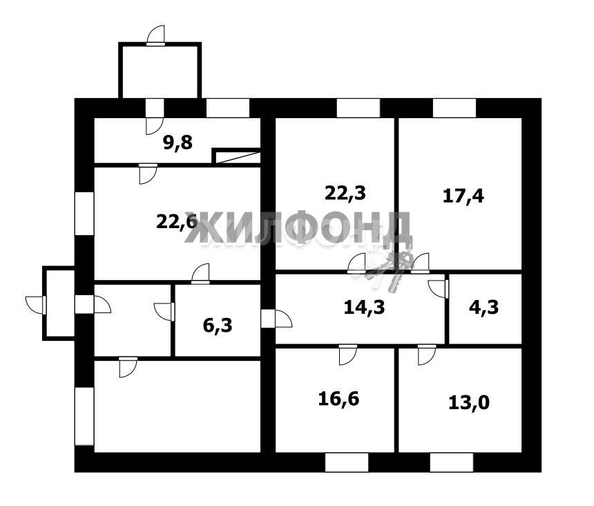 
   Продам 4-комнатную, 126.9 м², Береговая ул, 13

. Фото 14.