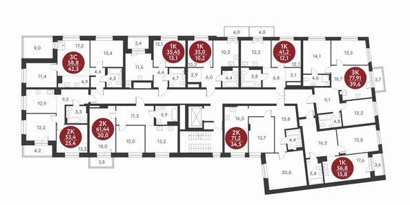 
  Продается 2-комн. квартира, 70.1 м², ЖК Скандинавские кварталы, дом 1
. Фото 2.