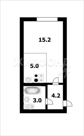 
   Продам студию, 27.4 м², Солнечный мкр, 3

. Фото 8.