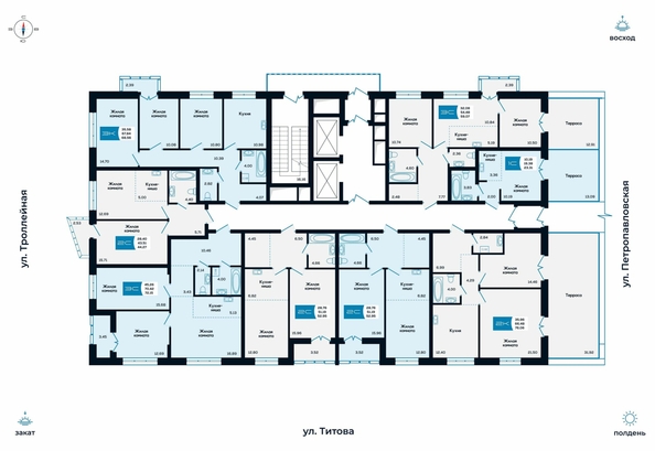 
   Продам 2-комнатную, 76.06 м², Салют, дом 1

. Фото 1.