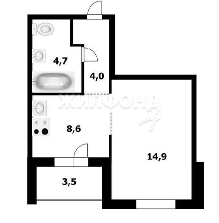 
   Продам 1-комнатную, 31.9 м², Рельефная ул, 106/3

. Фото 11.