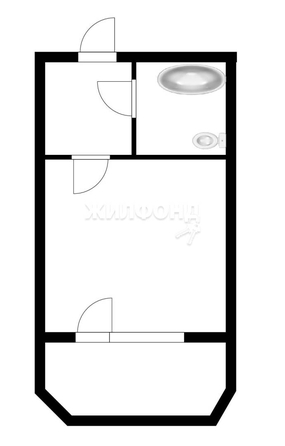 
   Продам студию, 17.9 м², Одоевского ул, 1/9

. Фото 16.