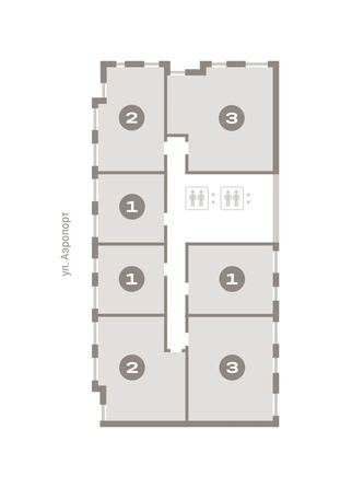 
  Продается 1-комн. квартира, 54.09 м², ЖК Авиатор, дом 3
. Фото 6.