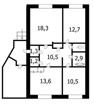 
   Продам дом, 73.8 м², Новосибирск

. Фото 14.