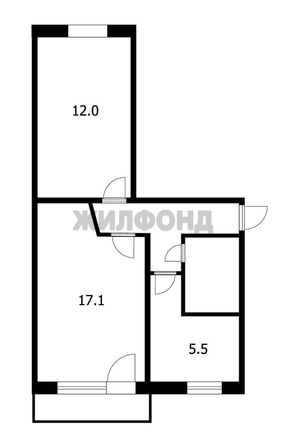 
   Продам 2-комнатную, 44.2 м², Микрорайон ул, 32

. Фото 15.