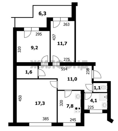 
  Продается 3-комн. квартира, 65.8 м², Октябрьская ул, д. 49
. Фото 5.
