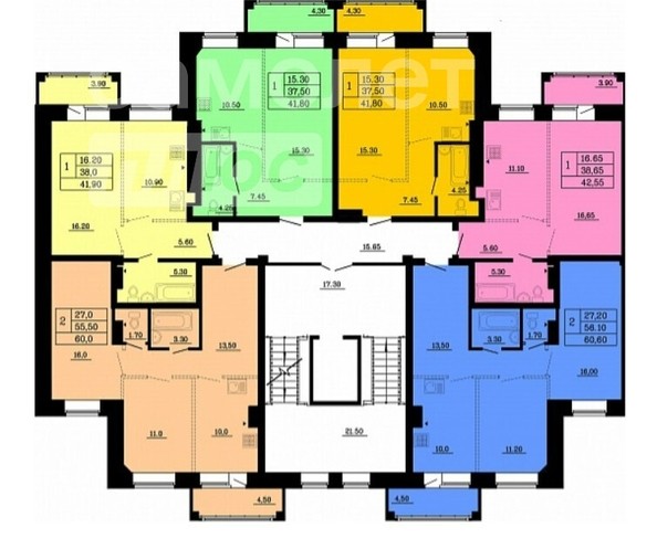 
   Продам 1-комнатную, 42.5 м², Малиновского, дом 16, корпус 1, этап 2

. Фото 21.