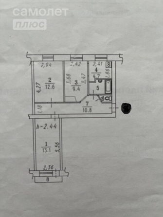 
   Продам 3-комнатную, 55.2 м², Зенькова ул, 2

. Фото 1.