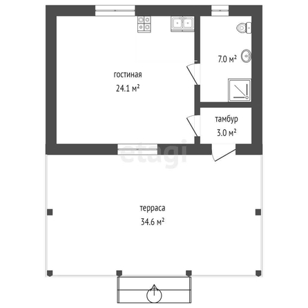 
   Продам дом, 68 м², Розовка

. Фото 1.