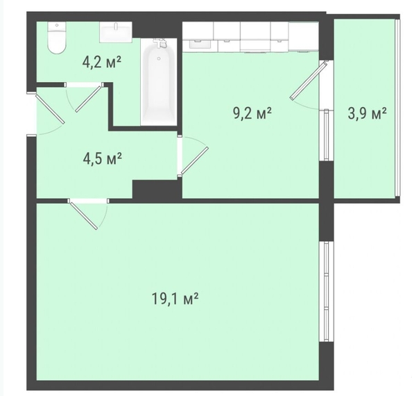 
   Продам 1-комнатную, 37 м², Амурский 6-й проезд, 16

. Фото 4.