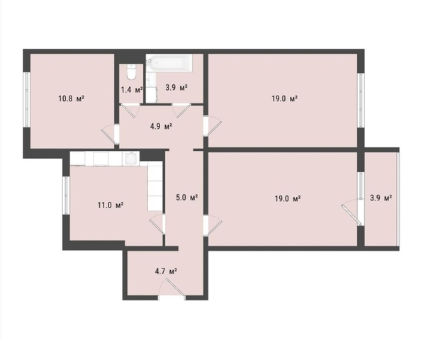 
   Продам 3-комнатную, 80.2 м², Амурский 6-й проезд, 16

. Фото 1.