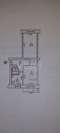 
  Продается 2-комн. квартира, 47.9 м², Челюскинцев 4-я ул, д. 97
. Фото 4.