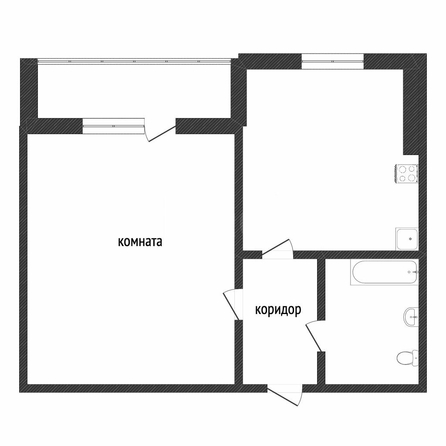 
  Продается 1-комн. квартира, 34.4 м², 60 лет ссср, д. 6
. Фото 5.