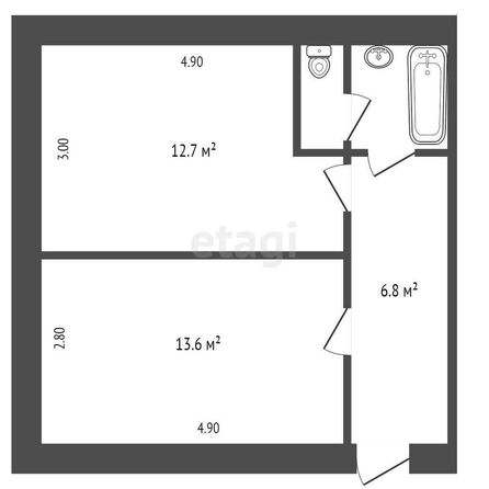 
  Продается 2-комн. квартира, 36.7 м², Красный Путь ул, д. 30
. Фото 5.