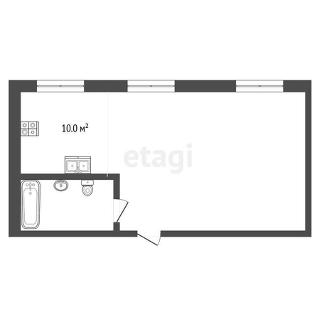 
  Продается студия, 43 м², Спортивный проезд, д. 8
. Фото 5.