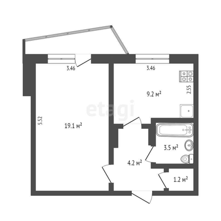 
  Продается 1-комн. квартира, 37.2 м², Рокоссовского ул, д. 28
. Фото 5.