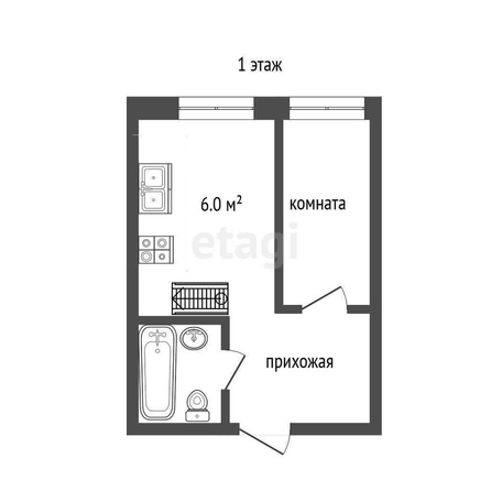 
  Продается 1-комн. квартира, 36 м², Агрономическая ул, д. 4
. Фото 5.