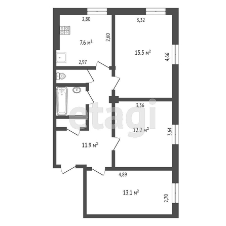 
  Продается 3-комн. квартира, 64 м², Карла Маркса пр-кт, д. 29
. Фото 5.