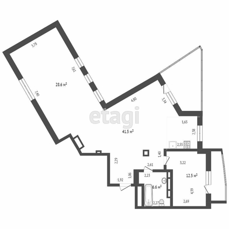 
  Продается 3-комн. квартира, 89.2 м², Кемеровская ул, д. 26
. Фото 5.