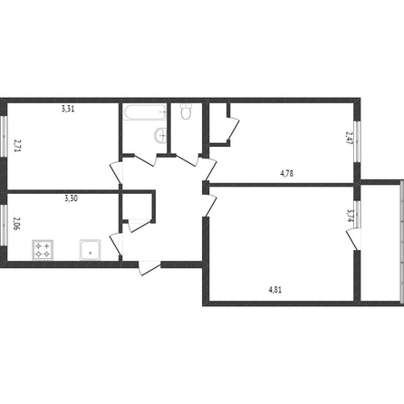 
  Продается 3-комн. квартира, 66.5 м², Кузнецова ул, д. 6
. Фото 5.