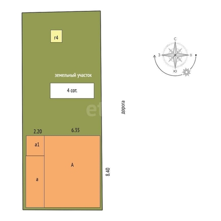
  Продается дом, 44.4 м², Омск
. Фото 4.