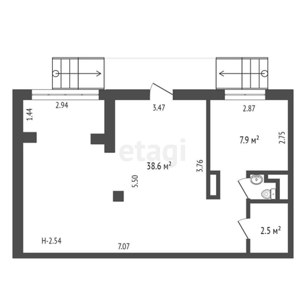 
  Сдается универсальное помещение, 53.5 м², Линия 8-я ул, д. 78
. Фото 5.