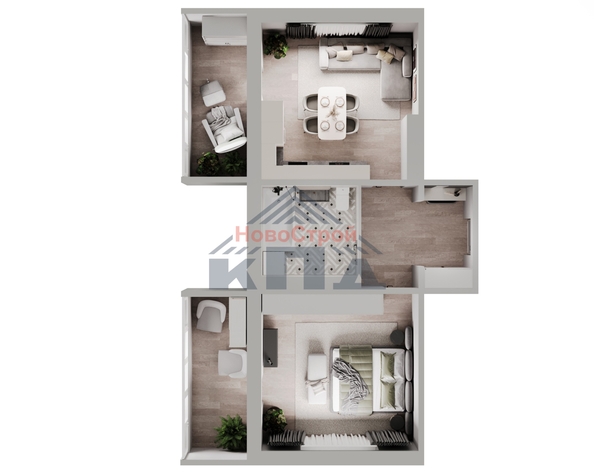 
  Продается 1-комн. квартира, 57 м², ЖК Регата
. Фото 3.
