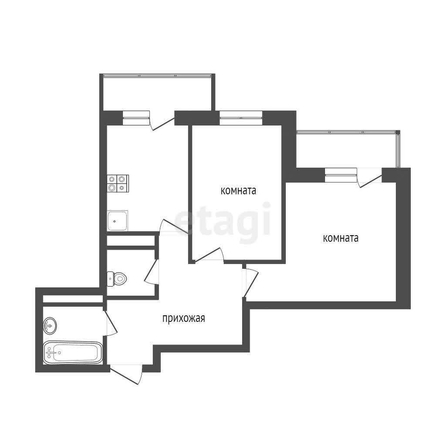 
  Продается 2-комн. квартира, 57.9 м², ЖК Ангара, дом 1
. Фото 5.