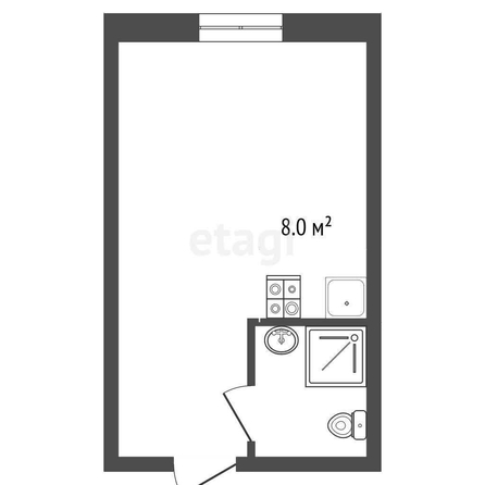 
  Продается студия, 16.7 м², Линия 19-я ул, д. 83
. Фото 5.