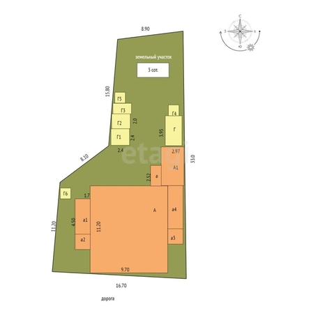 
  Продается дом, 60 м², Омск
. Фото 5.